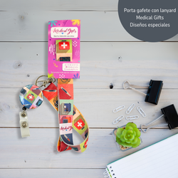 Image of Portagafete con Lanyard  - Diseño Botiquín