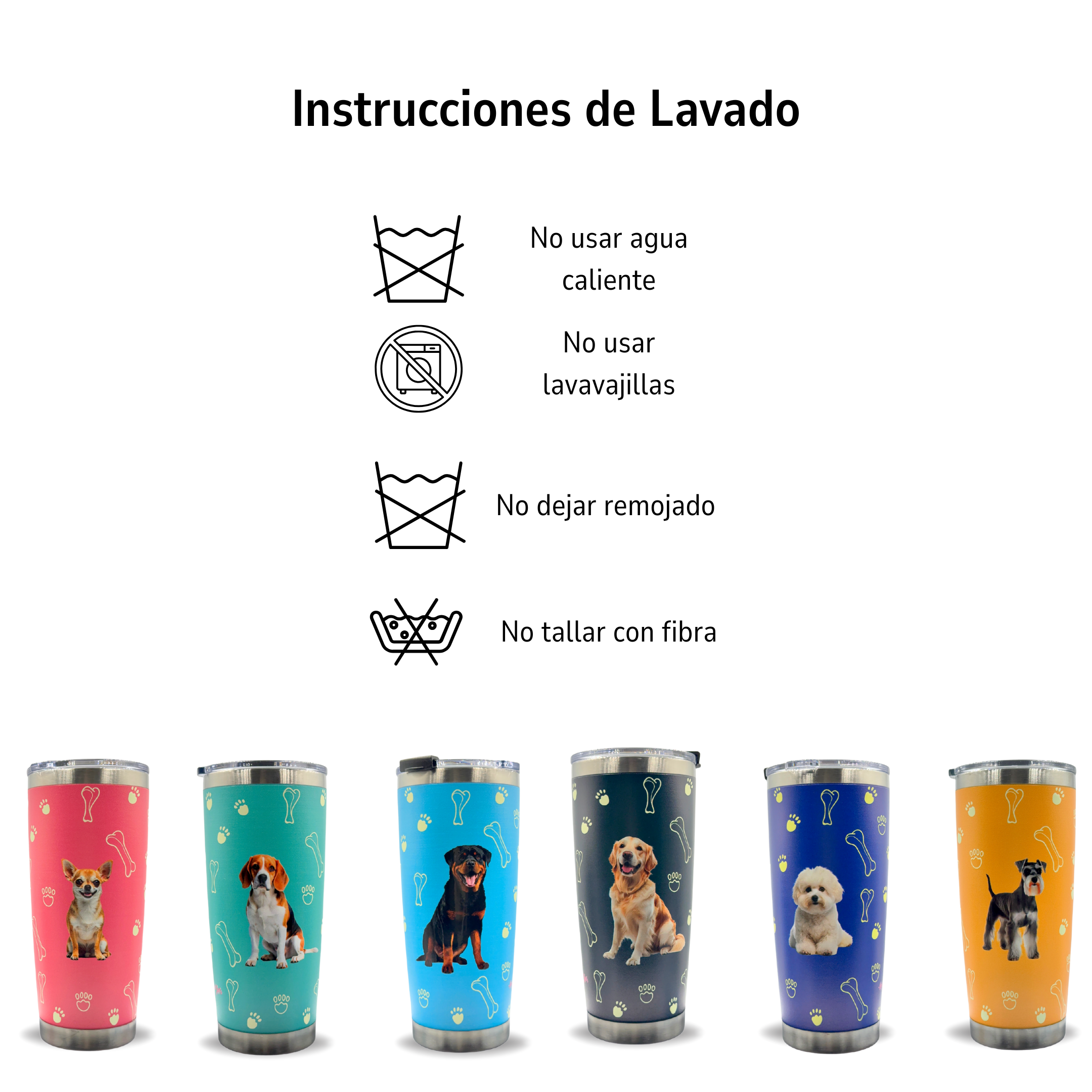 Image of Termo de Acero Inoxidable con Diseño de Perro Labrador