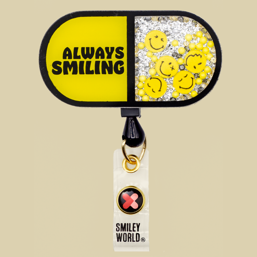 Portagafete con Lanyard  - SMILEY WORLD