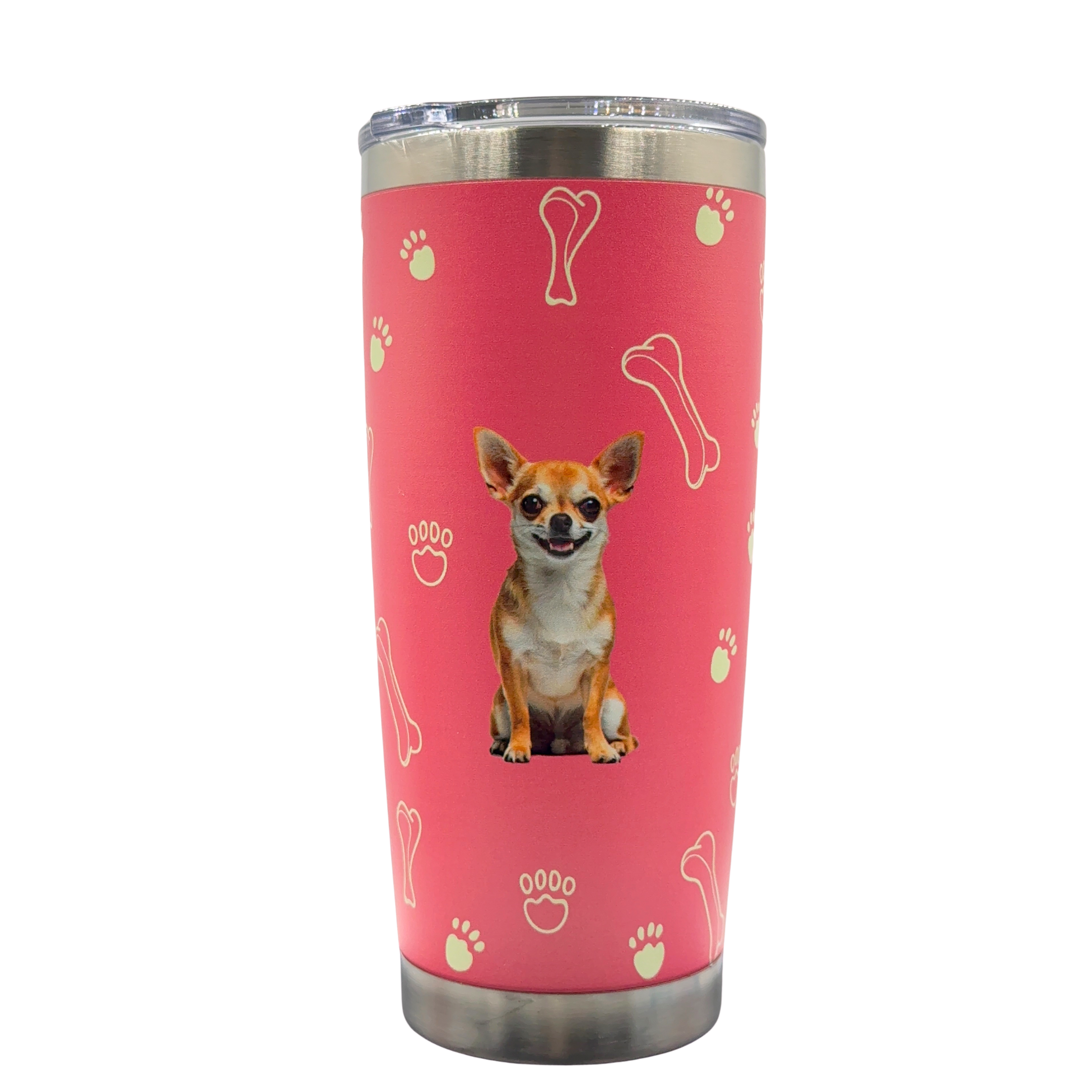Image of Termo de Acero Inoxidable con Diseño de Perro Chihuahua