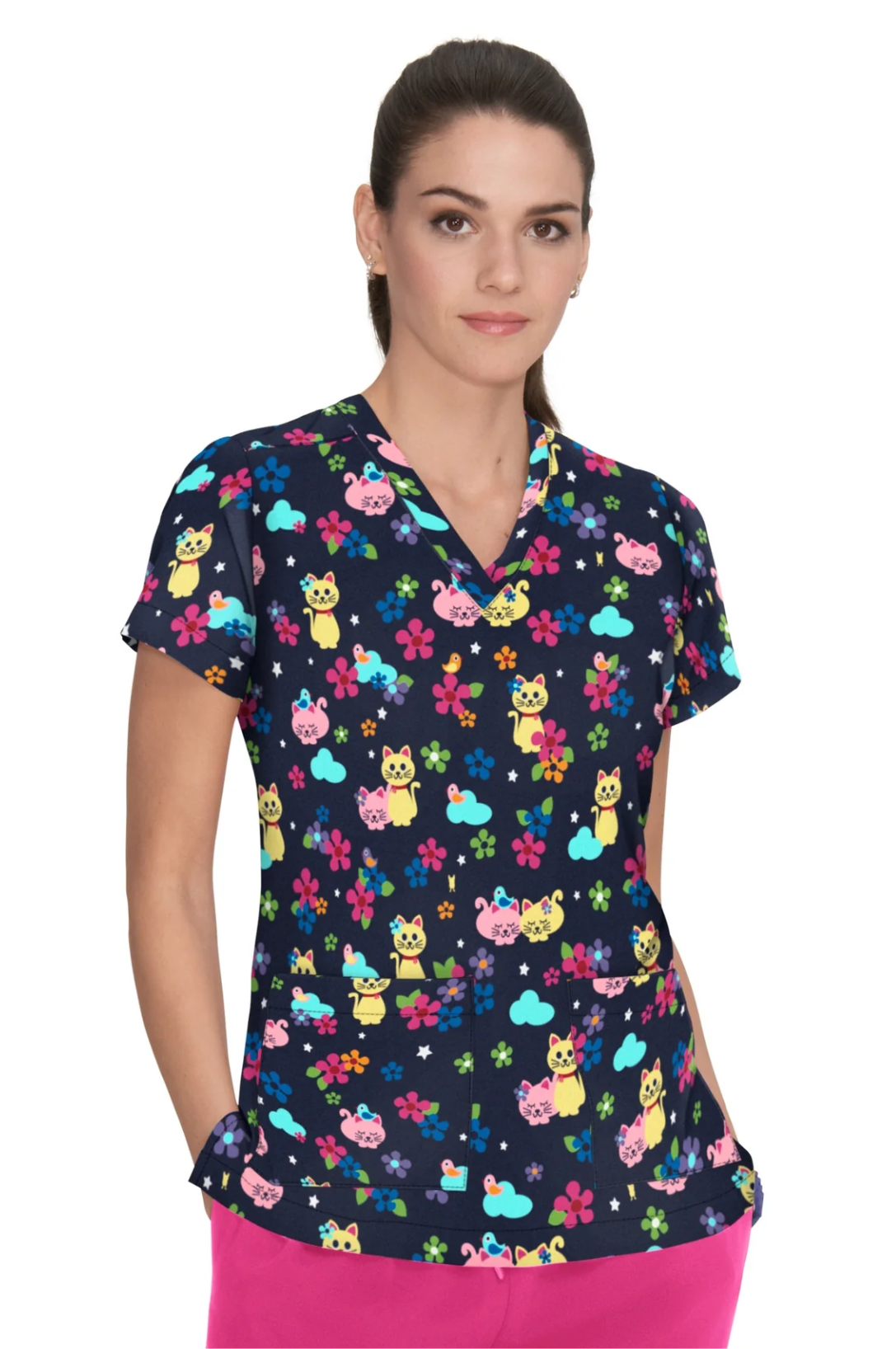 Filipina LULU Estampada KOI French Bull TALLA XS