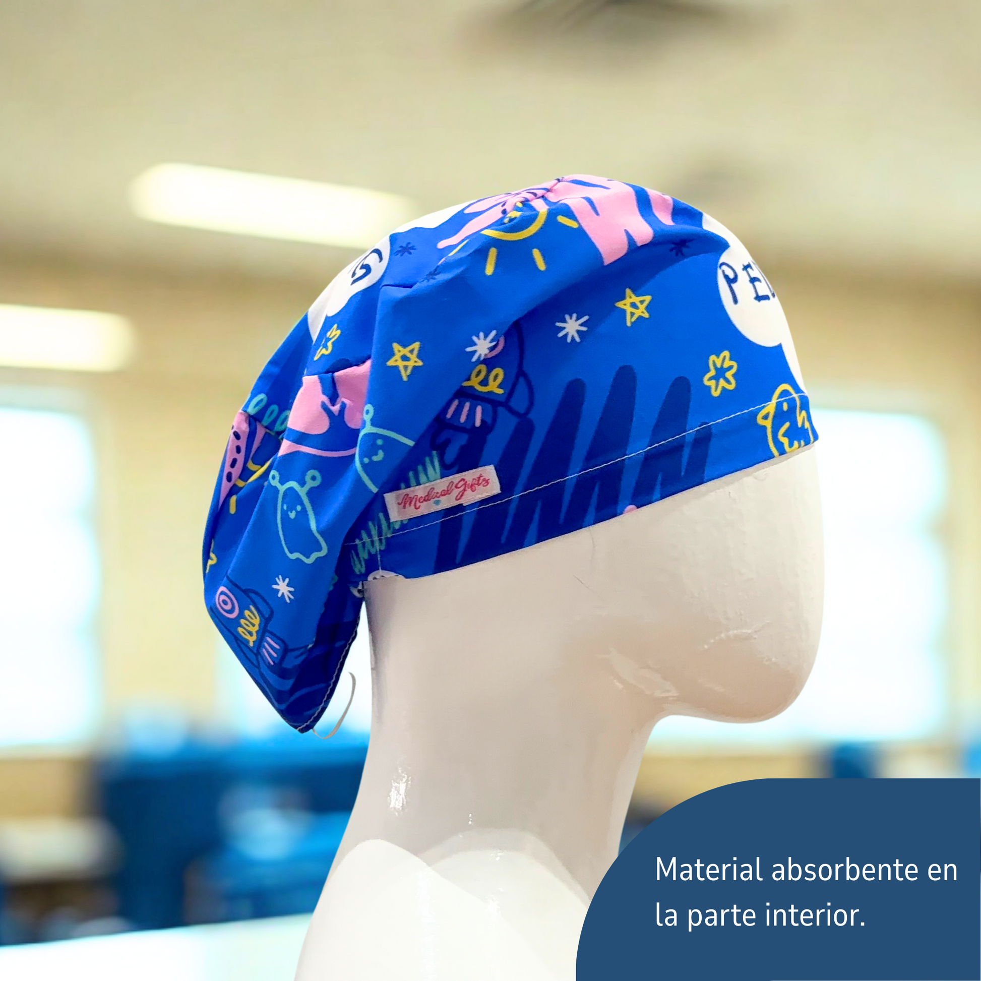 Gorro Médico Unisex - Estampado de Pediatría
