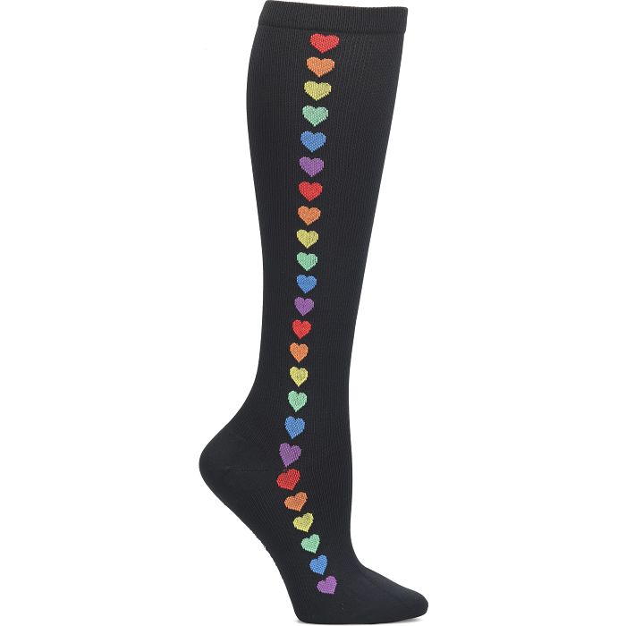 Calceta de Compresión - Rainbow Hearts