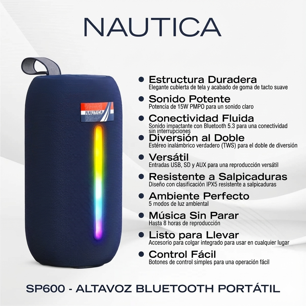Image of Bocina Bluetooth Náutica SP600 - Altavoz varios colores