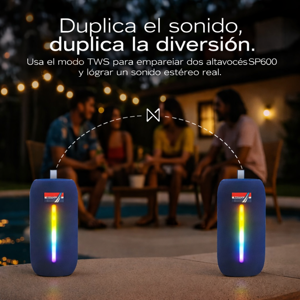 Bocina Bluetooth Náutica SP600 - Altavoz varios colores