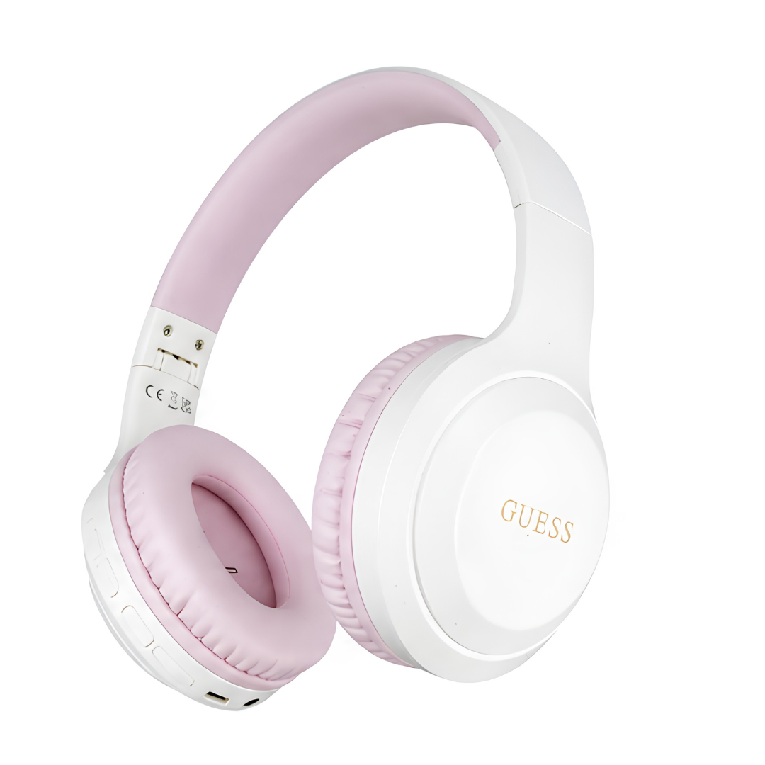 Audífonos Guess Wireless logo pink