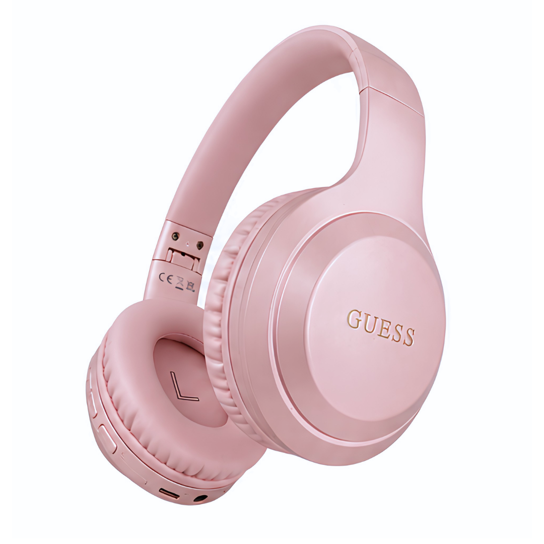 Image of Audífonos Guess Wireless logo pink