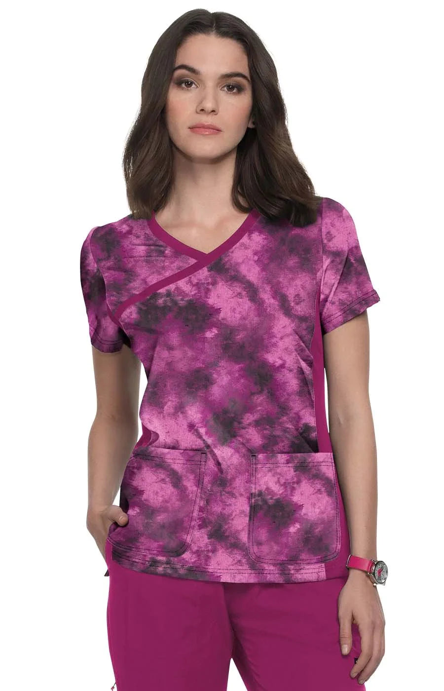 Filipina Raquel Heather Raspberry Tie Dye - Koi Lite Stretch